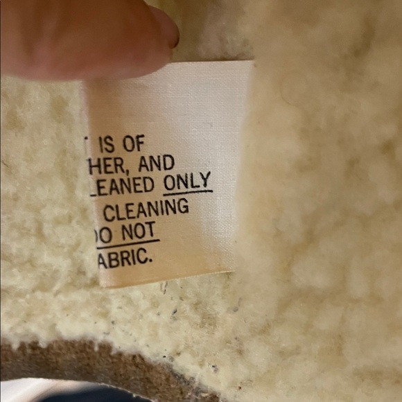 Vintage Leather Vest size medium Sherpa Lined 4 Button Jo O Kay Size M - Picture 9 of 14